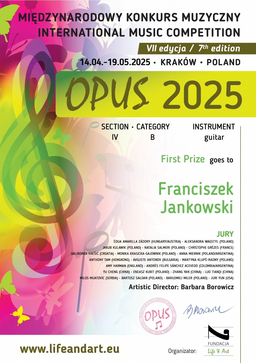 KRAKOW 14.04.2025 OPUS 2025