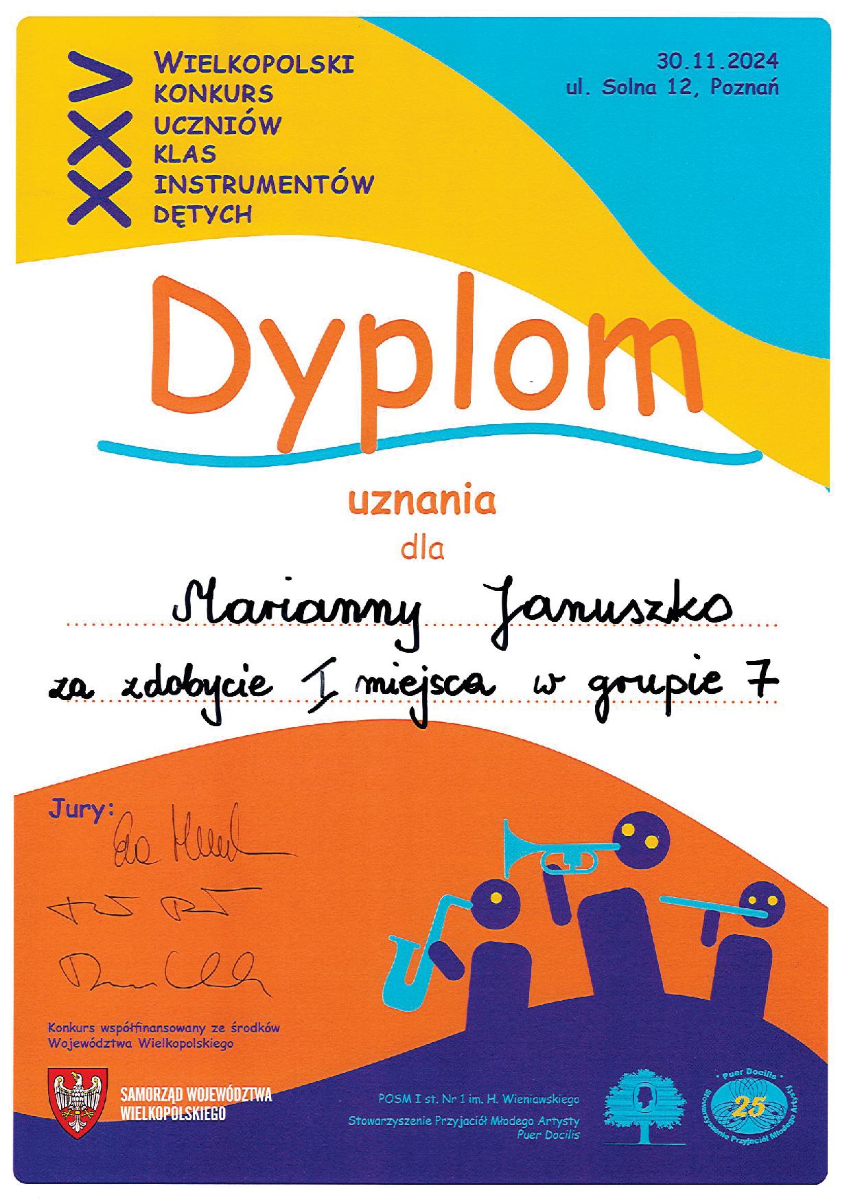 XXV Wielkopolski Konkurs Poznan Januszko
