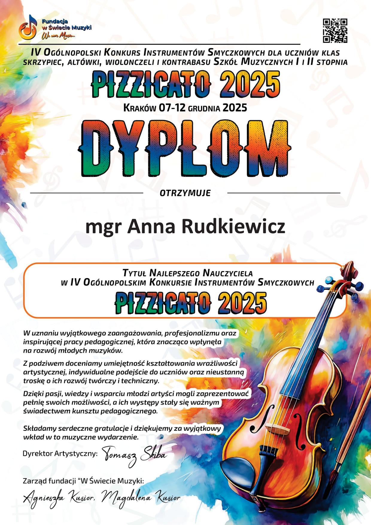 RUDKIEWICZ PIZZICATO KRAKOW